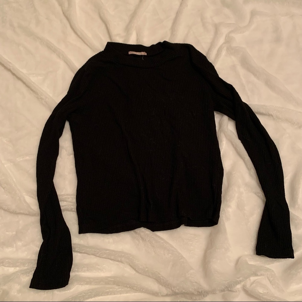 Black mock turtleneck